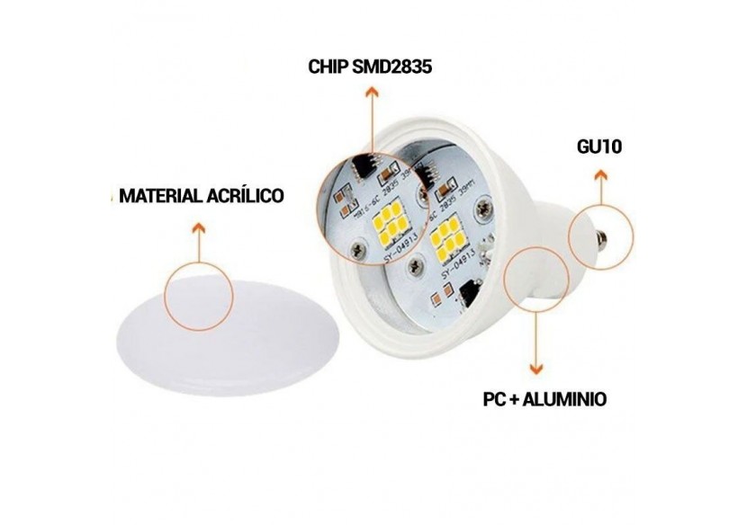 Ampoule GU10 LED 6W Dimmable - B548-BN1 - Barcelona LED Ampoule GU10 LED 6W Dimmable - B548-BN1 - Barcelona LED