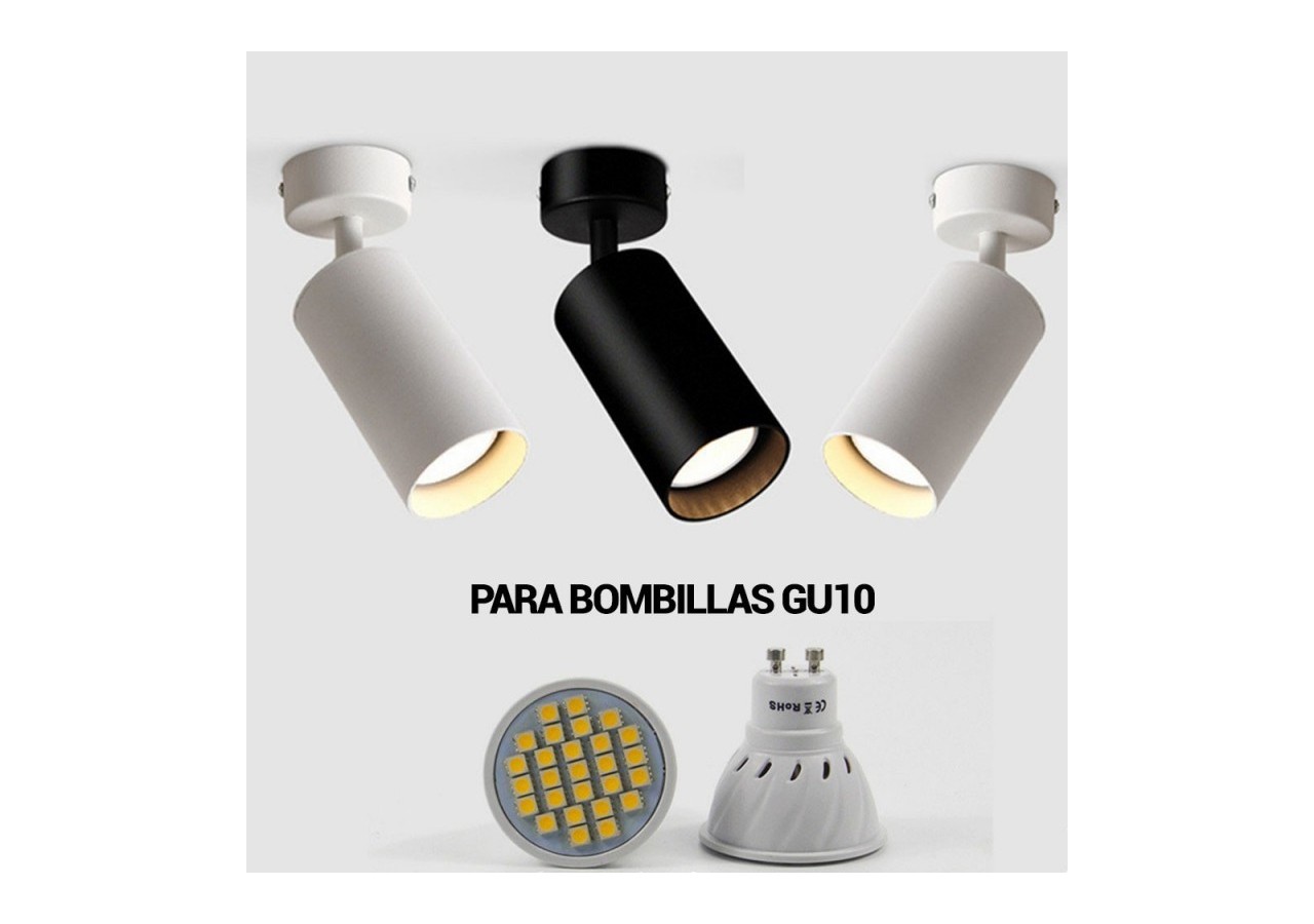Spot pour ampoule GU10 Orientable 360 degrés "L" - L250-N - Barcelona LED