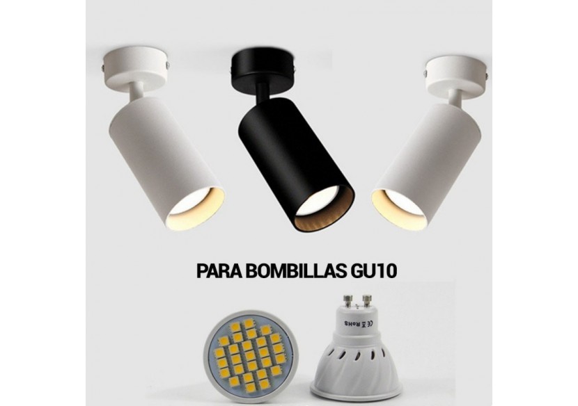 Spot pour ampoule GU10 Orientable 360 degrés "L" - L250-N - Barcelona LED