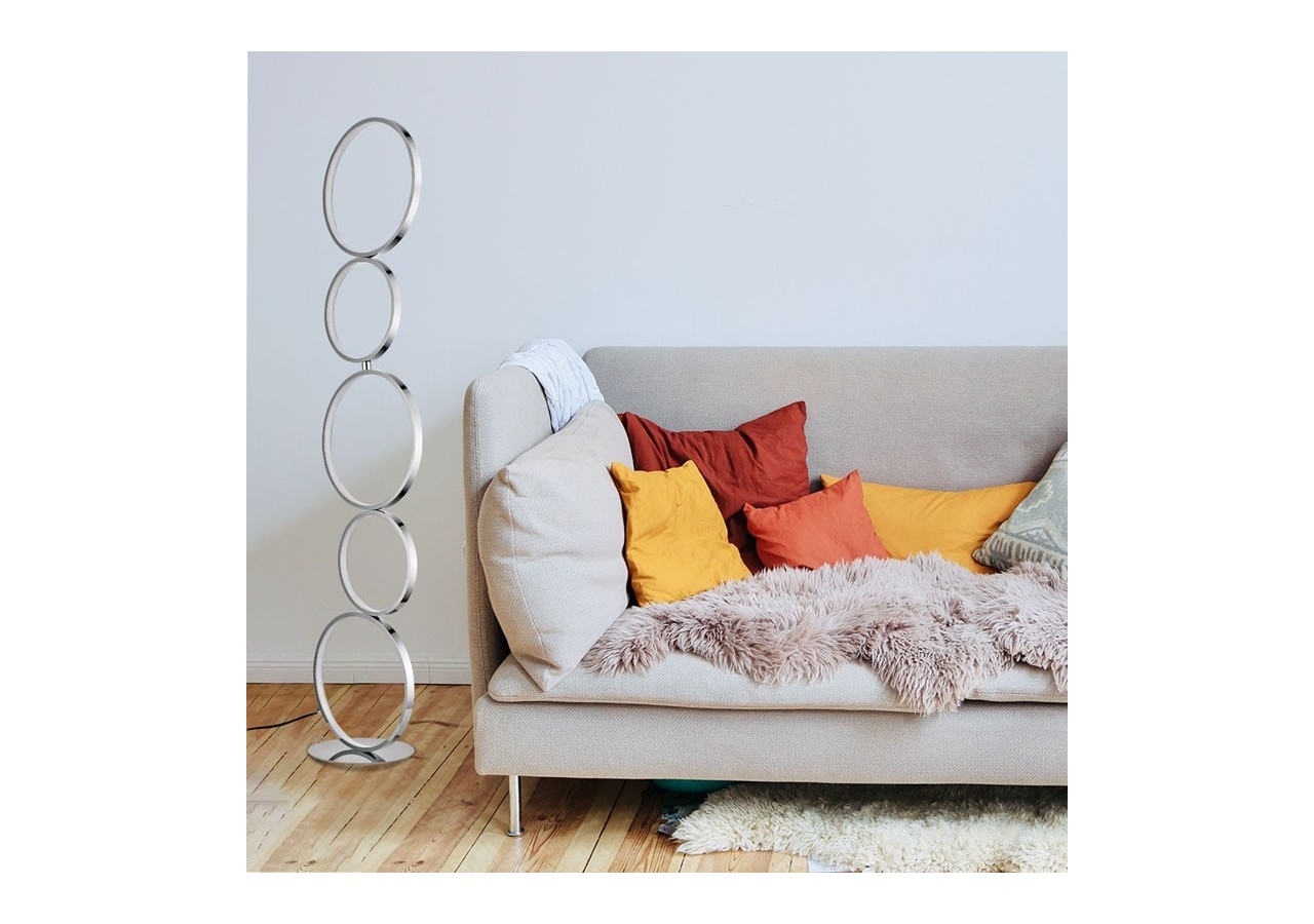 Lampadaire LED en aluminium "NATALIE"-30W-Lumière chaude - LN1414-CR - Barcelona LED