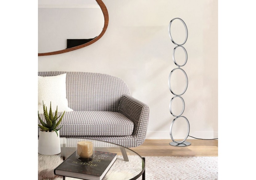 Lampadaire LED en aluminium "NATALIE"-30W-Lumière chaude - LN1414-CR - Barcelona LED