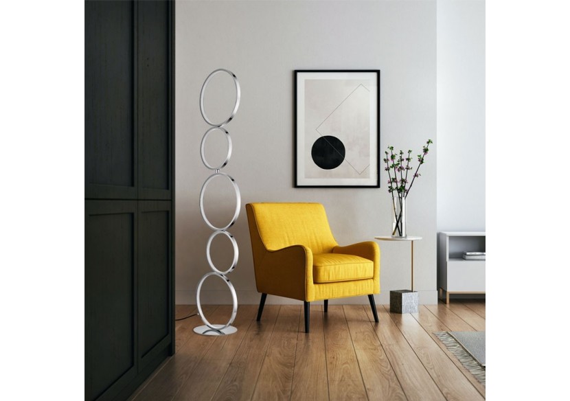 Lampadaire LED en aluminium "NATALIE"-30W-Lumière chaude - LN1414-CR - Barcelona LED