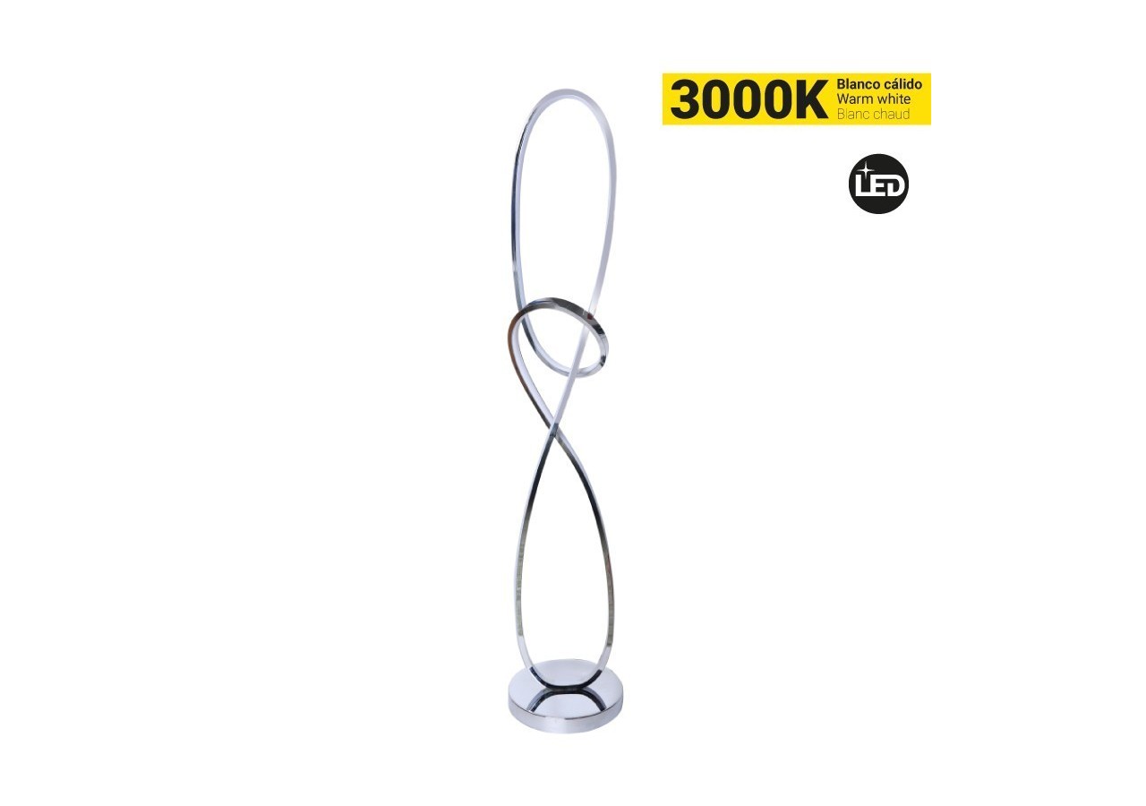 Lampe sur pied 25W dimmable "Loren" Gamme Hollywood - LN1618-BN - Barcelona LED
