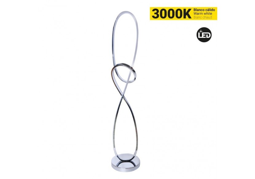 Lampe sur pied 25W dimmable "Loren" Gamme Hollywood - LN1618-BN - Barcelona LED Lampe sur pied 25W dimmable "Loren" Gamme Hollywood - LN1618-BN - Barcelona LED