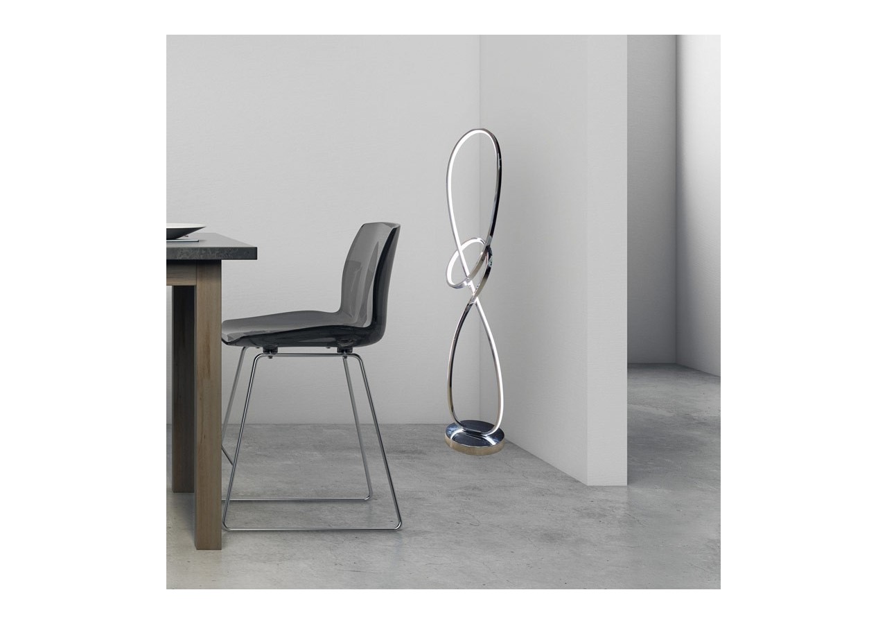 Lampe sur pied 25W dimmable "Loren" Gamme Hollywood - LN1618-BN - Barcelona LED