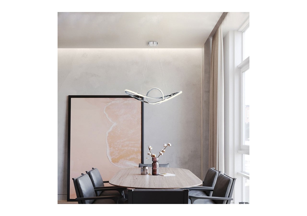 Suspension LED modulable 34 W "Loren" Gamme Hollywood - LN1619-BN - Barcelona LED