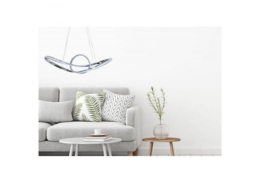 Suspension LED modulable 34 W "Loren" Gamme Hollywood - LN1619-BN - Barcelona LED Suspension LED modulable 34 W "Loren" Gamme Hollywood - LN1619-BN - Barcelona LED