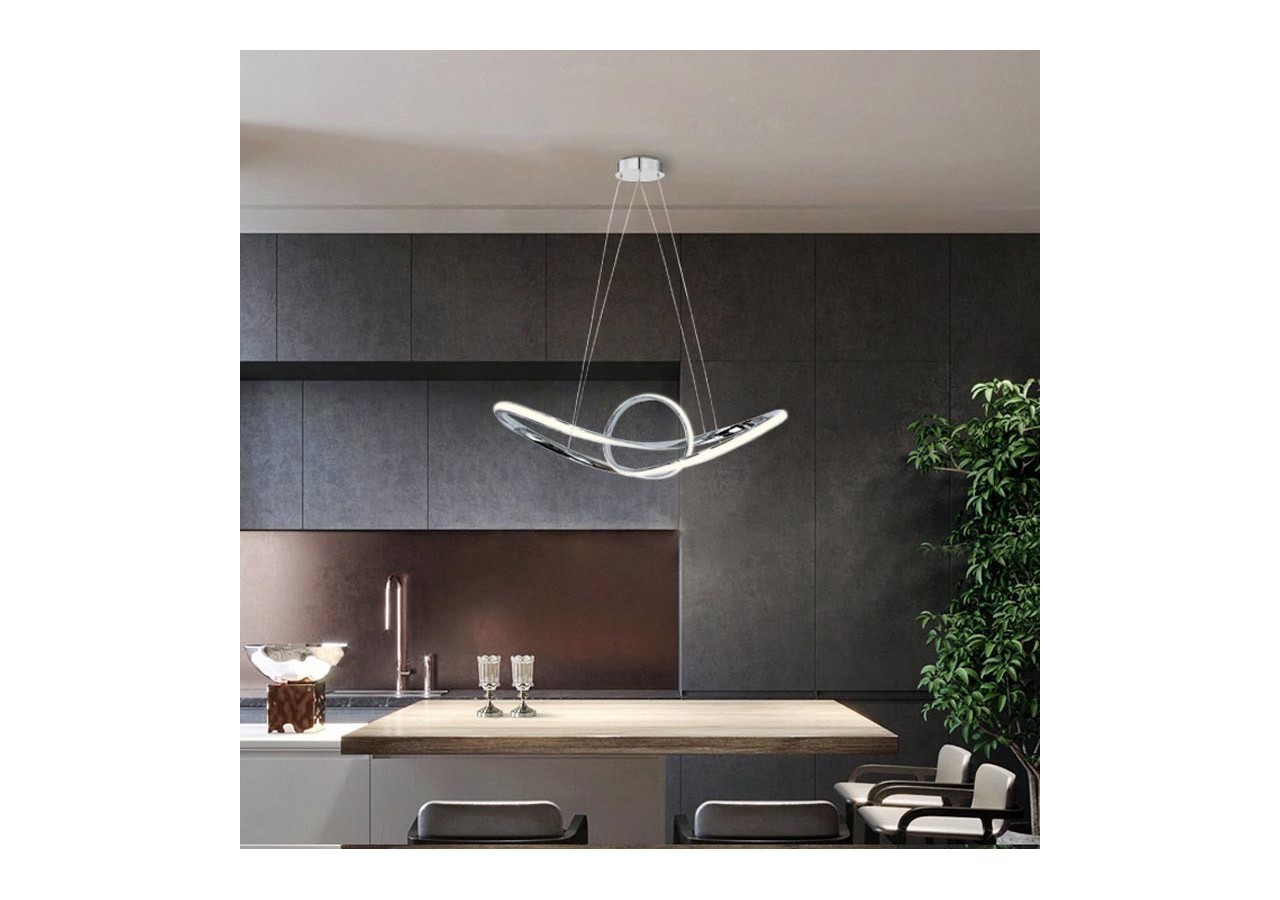 Suspension LED modulable 34 W "Loren" Gamme Hollywood - LN1619-BN - Barcelona LED