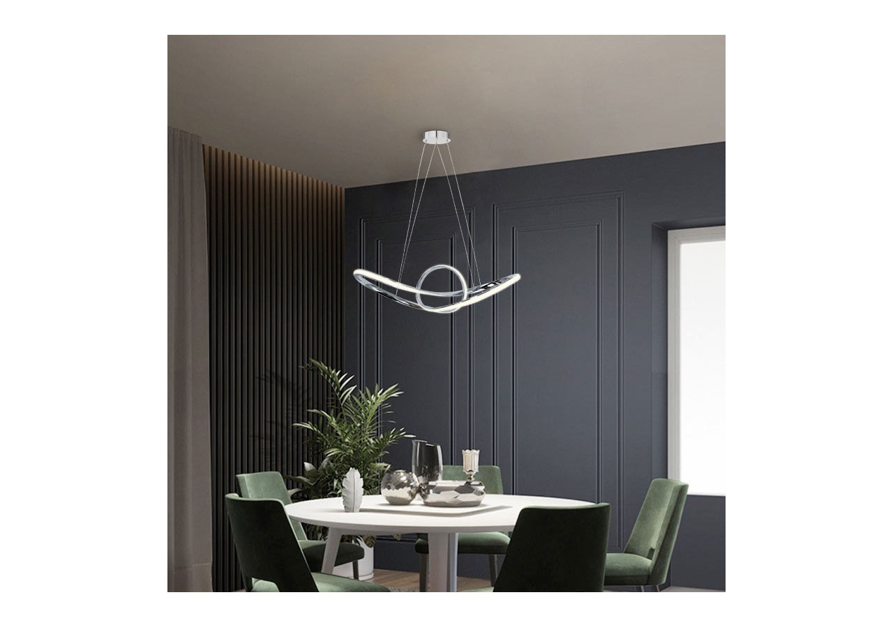 Suspension LED modulable 34 W "Loren" Gamme Hollywood - LN1619-BN - Barcelona LED