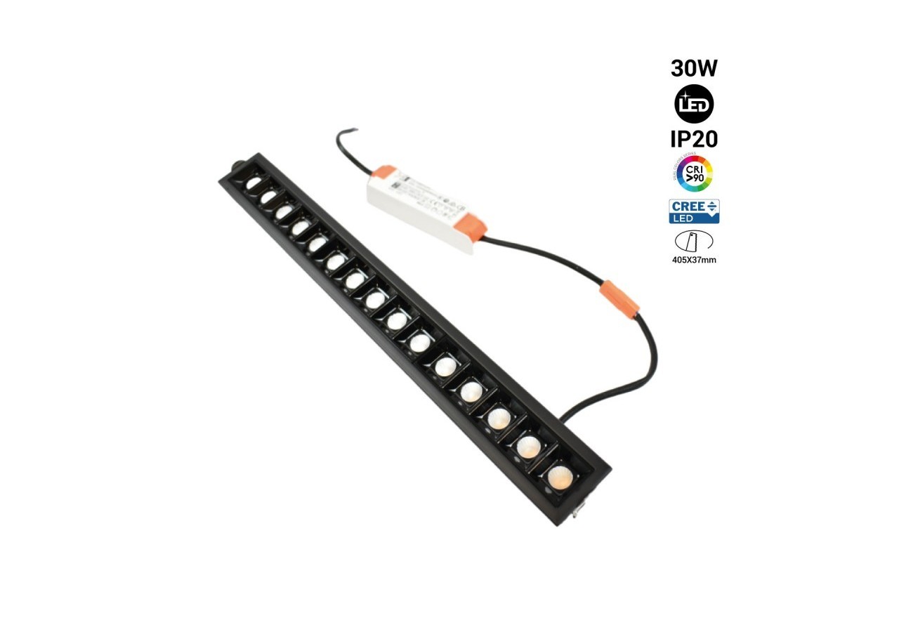 Linéaire LED encastrable 30W UGR18 - B1213-N-BC - Barcelona LED