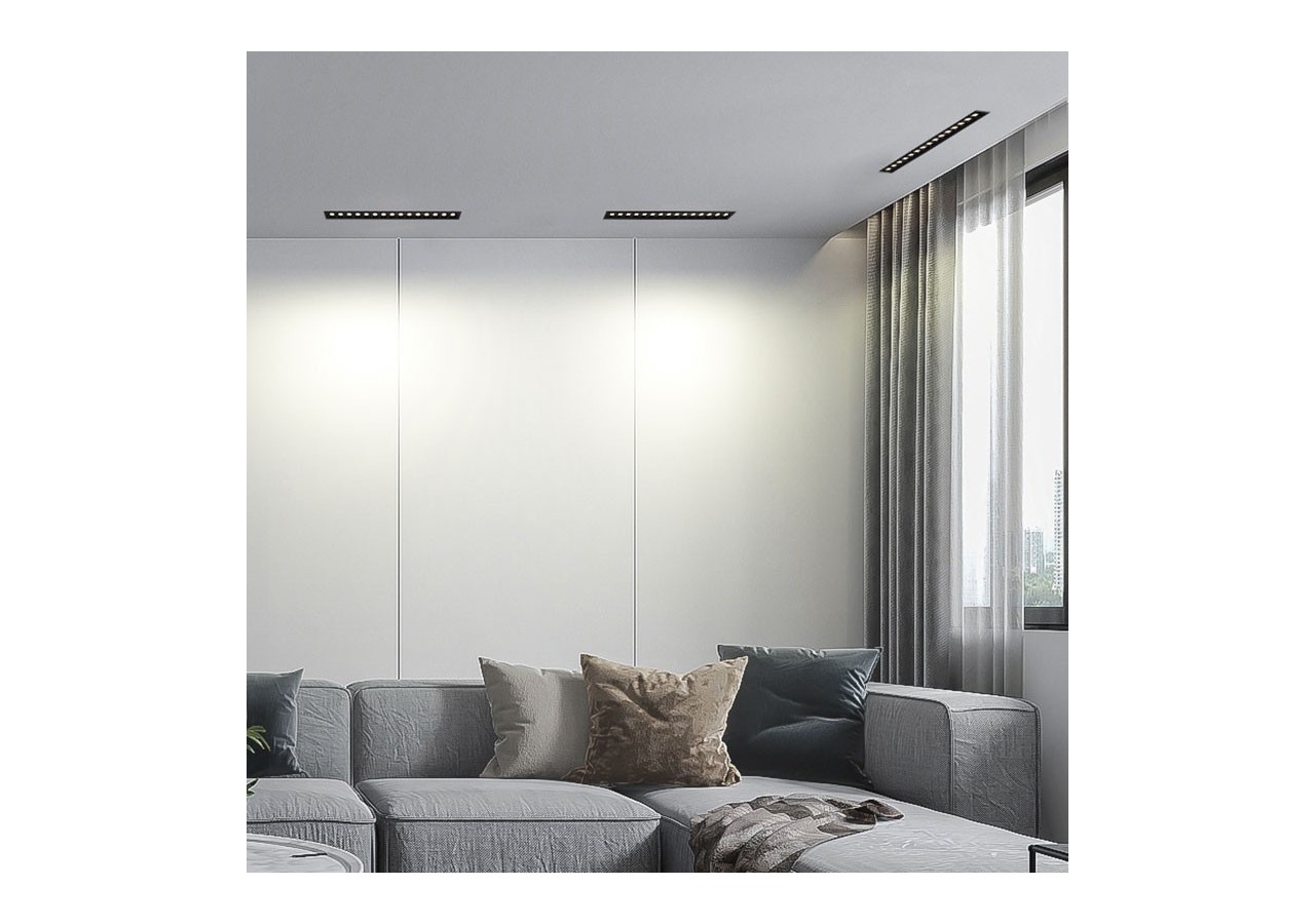 Linéaire LED encastrable 30W UGR18 - B1213-N-BC - Barcelona LED