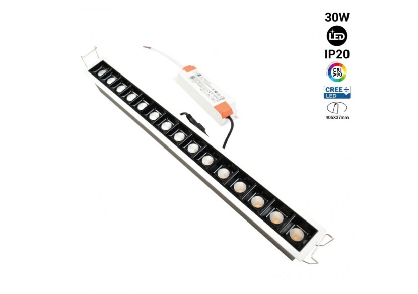 Linéaire LED encastrable 30W UGR18 - B1213-B-BC - Barcelona LED Linéaire LED encastrable 30W UGR18 - B1213-B-BC - Barcelona LED