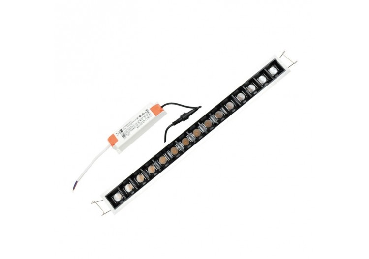 Linéaire LED encastrable 30W UGR18 - B1213-B-BC - Barcelona LED 2