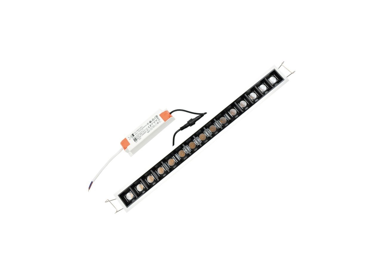 Linéaire LED encastrable 30W UGR18 - B1213-B-BC - Barcelona LED
