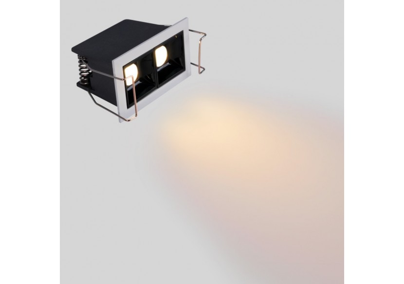 Spot linéaire LED encastrable double 4W-UGR18-IRC90-Puce OSRAM - B1211-B-BC - Barcelona LED Spot linéaire LED encastrable double 4W-UGR18-IRC90-Puce OSRAM - B1211-B-BC - Barcelona LED
