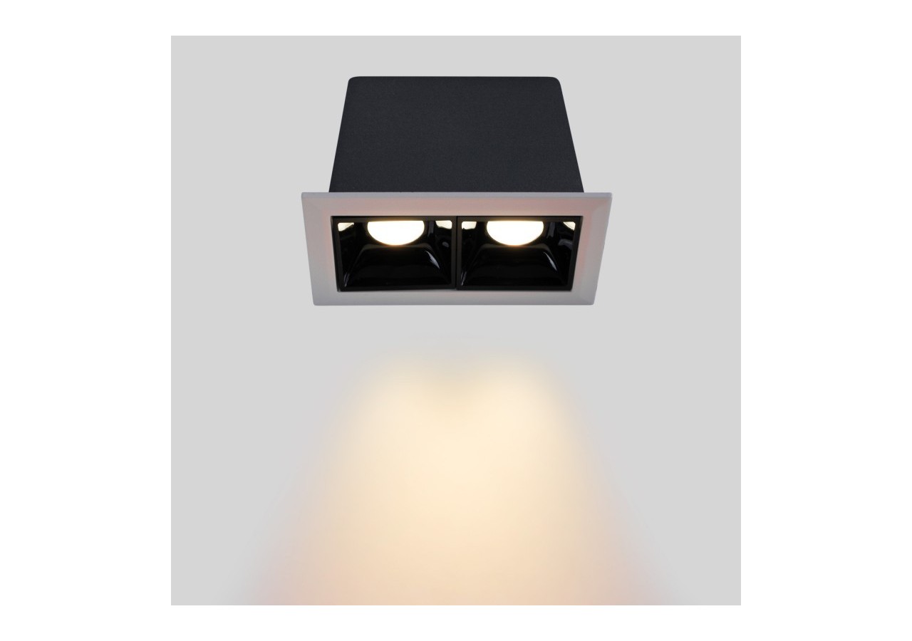 Spot linéaire LED encastrable double 4W-UGR18-IRC90-Puce OSRAM - B1211-B-BC - Barcelona LED