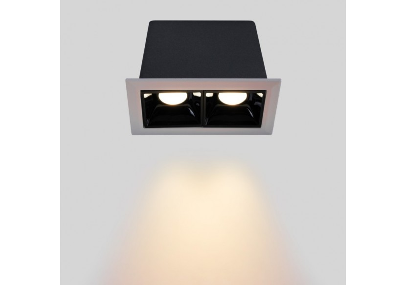 Spot linéaire LED encastrable double 4W-UGR18-IRC90-Puce OSRAM - B1211-B-BC - Barcelona LED Spot linéaire LED encastrable double 4W-UGR18-IRC90-Puce OSRAM - B1211-B-BC - Barcelona LED
