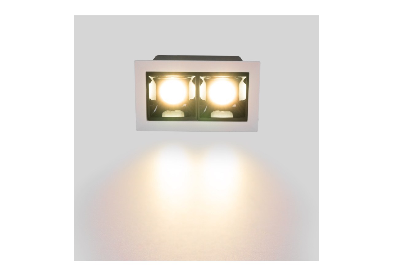 Spot linéaire LED encastrable double 4W-UGR18-IRC90-Puce OSRAM - B1211-B-BC - Barcelona LED
