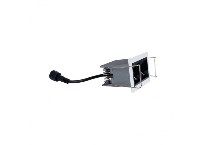Spot linéaire LED encastrable double 4W-UGR18-IRC90-Puce OSRAM - B1218-4W-B-BN - Barcelona LED Spot linéaire LED encastrable double 4W-UGR18-IRC90-Puce OSRAM - B1218-4W-B-BN - Barcelona LED