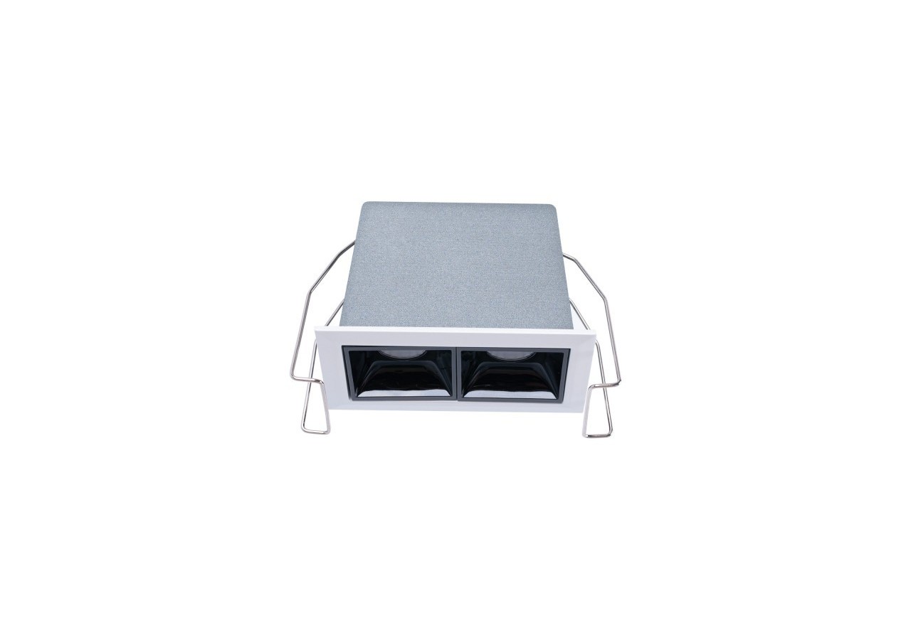 Spot linéaire LED encastrable double 4W-UGR18-IRC90-Puce OSRAM - B1218-4W-B-BN - Barcelona LED