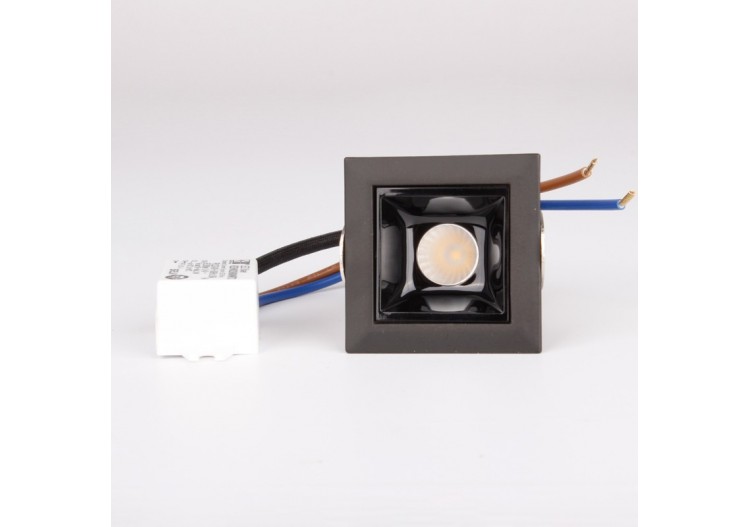 Spot LED encastrable carré 2W-UGR18-IRC90-Puce OSRAM - B1210-N-BC - Barcelona LED 2
