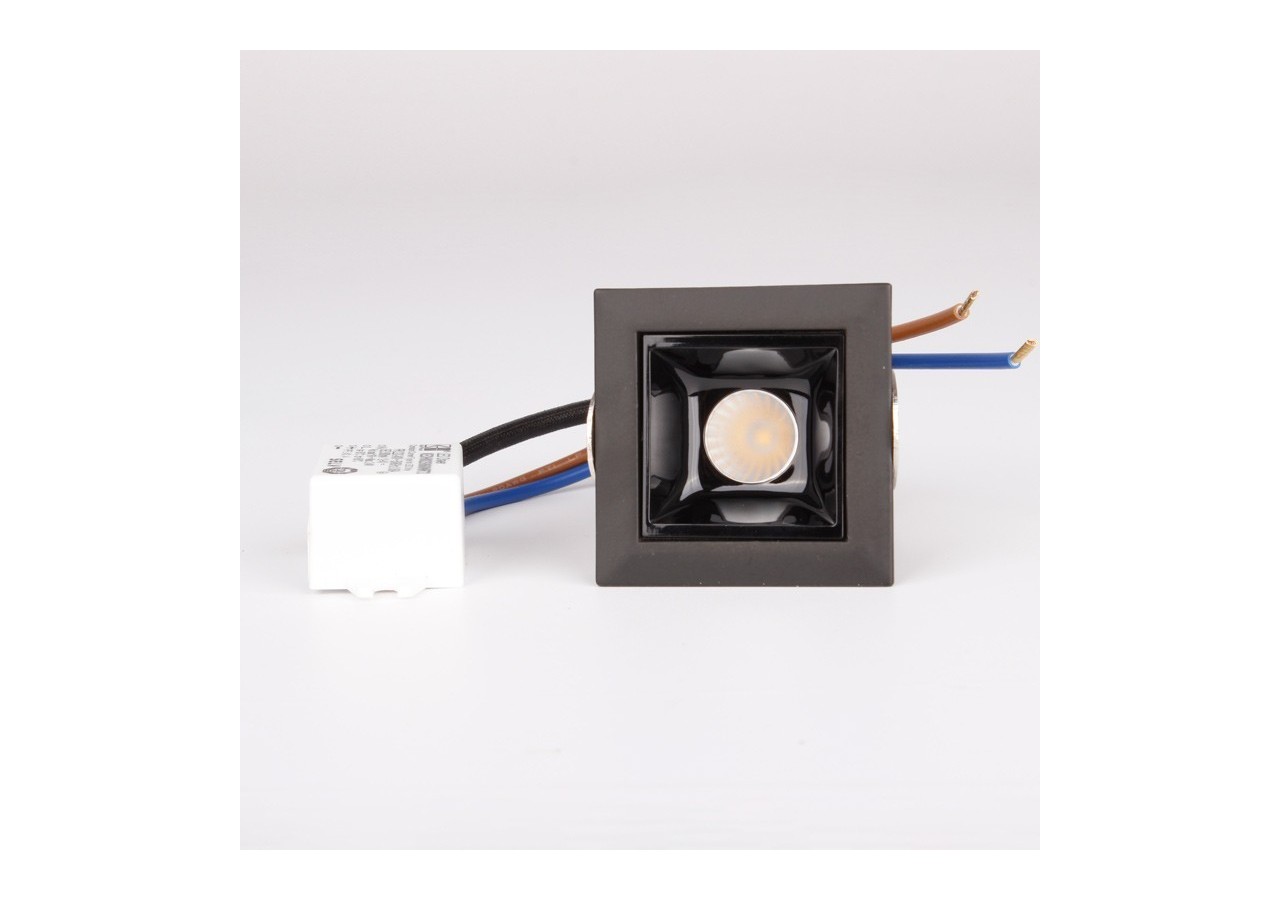 Spot LED encastrable carré 2W-UGR18-IRC90-Puce OSRAM - B1210-N-BC - Barcelona LED