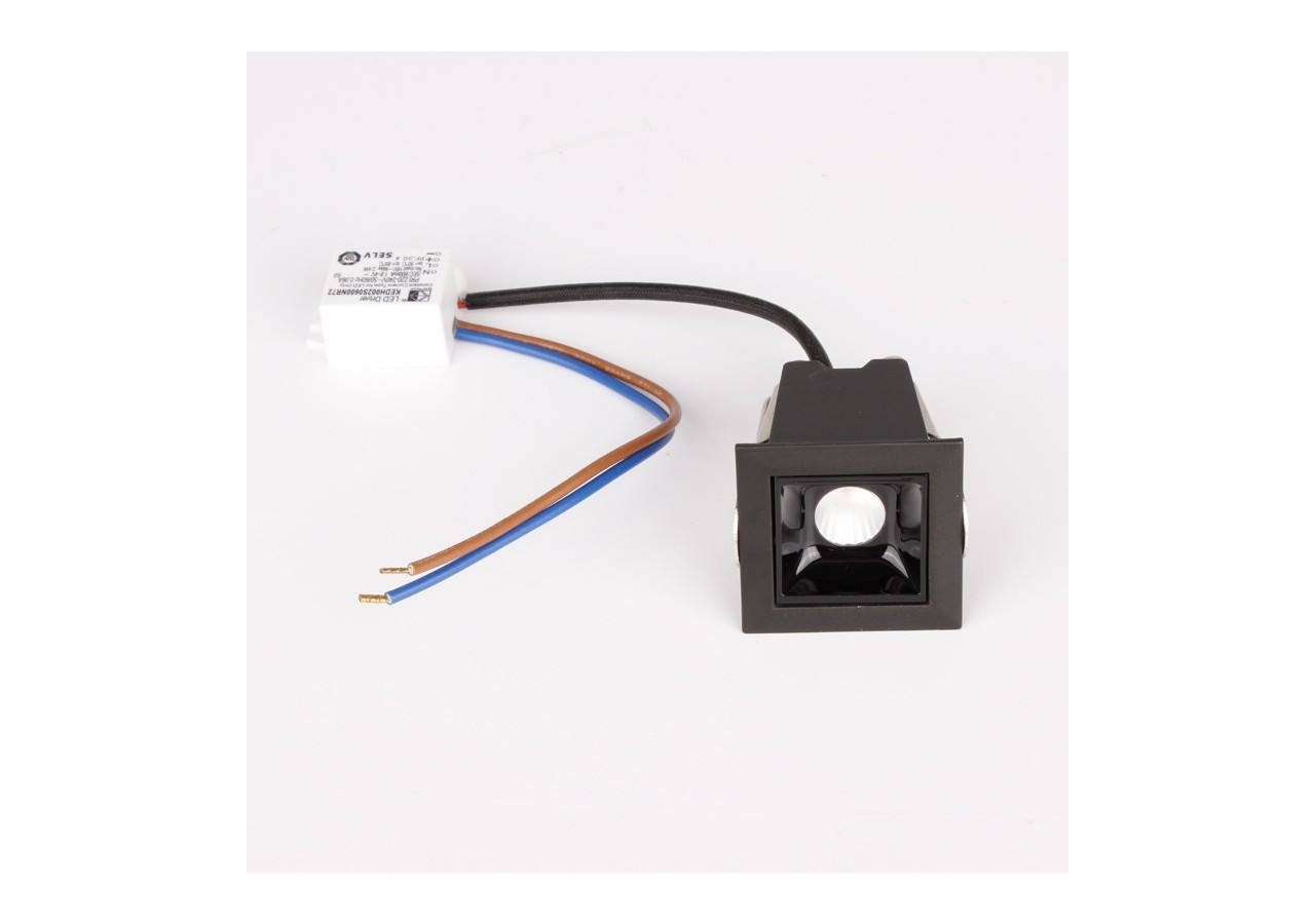Spot LED encastrable carré 2W-UGR18-IRC90-Puce OSRAM - B1210-N-BC - Barcelona LED