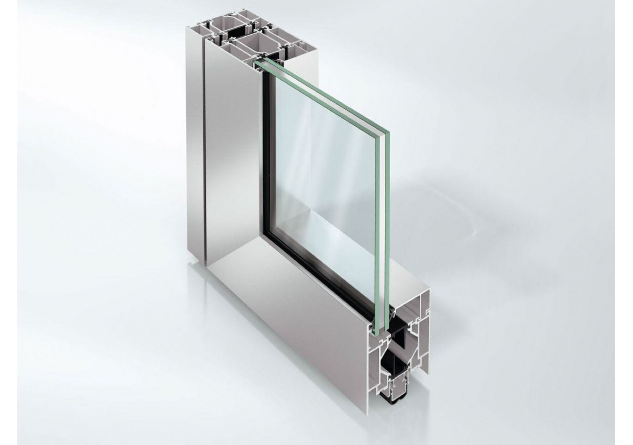 Système de portes en aluminium ADS 80 FR 30-CE