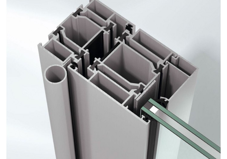 Système de portes en aluminium ADS 80 FR 30-CE 2