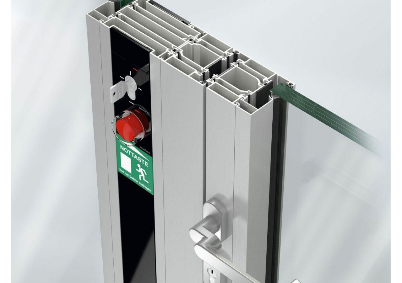 Système de portes en aluminium ADS 80 FR 30-CE