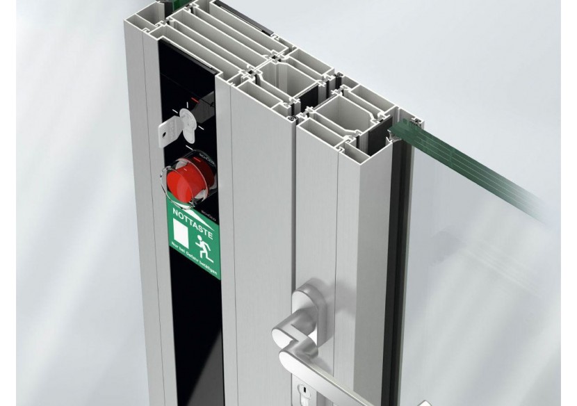 Système de portes en aluminium ADS 80 FR 30-CE