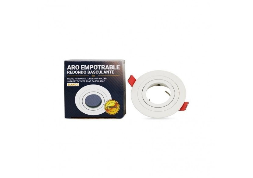 Collerette ronde orientable à encastrer GU10 / MR16 - B962-B - Barcelona LED