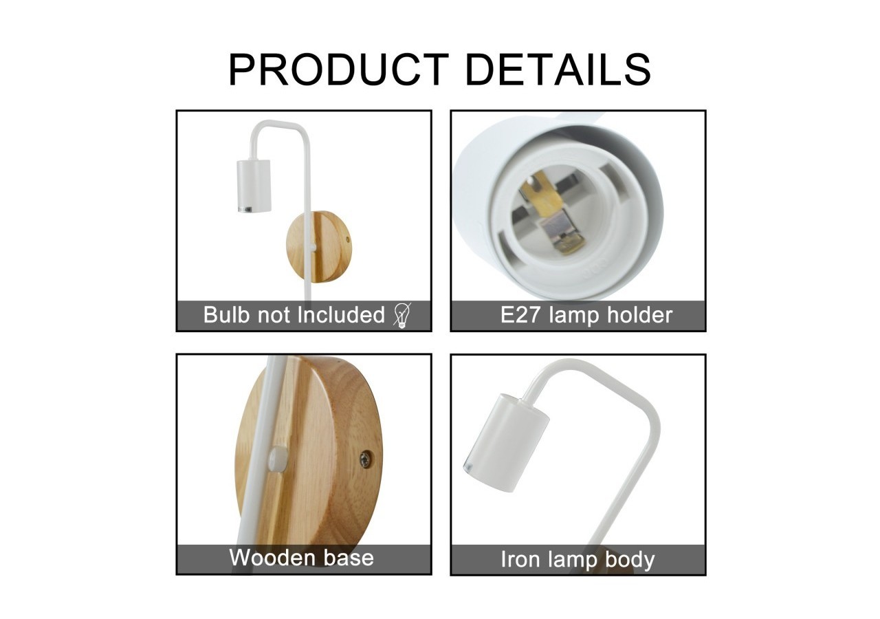 Applique murale intérieur "Finna" E27 - LN1313-B - Barcelona LED