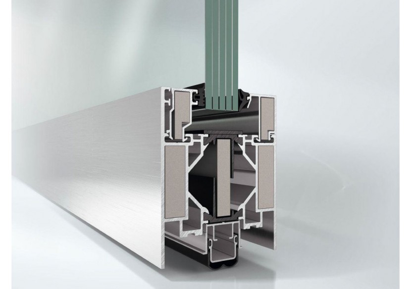 Système de portes en aluminium ADS 80 FR 60-CE