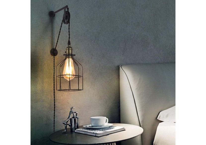 Suspension murale avec prise "Clockwell" E27 - LV425-N - Barcelona LED