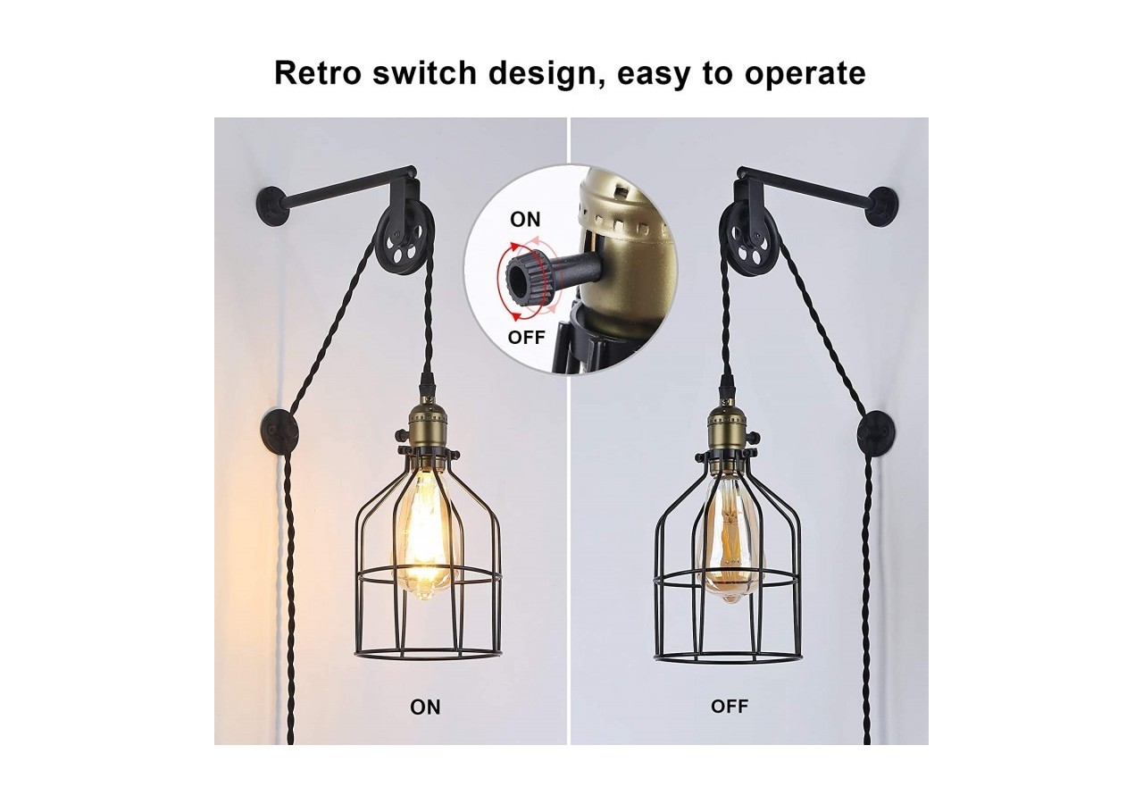 Suspension murale avec prise "Clockwell" E27 - LV425-N - Barcelona LED