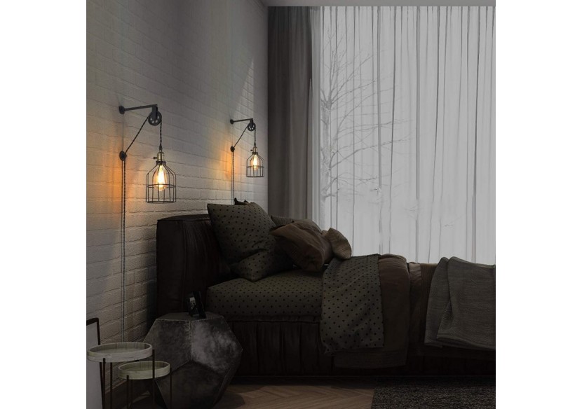 Suspension murale avec prise "Clockwell" E27 - LV425-N - Barcelona LED