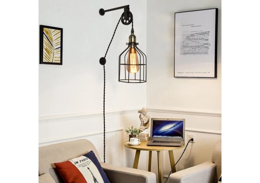 Suspension murale avec prise "Clockwell" E27 - LV425-N - Barcelona LED