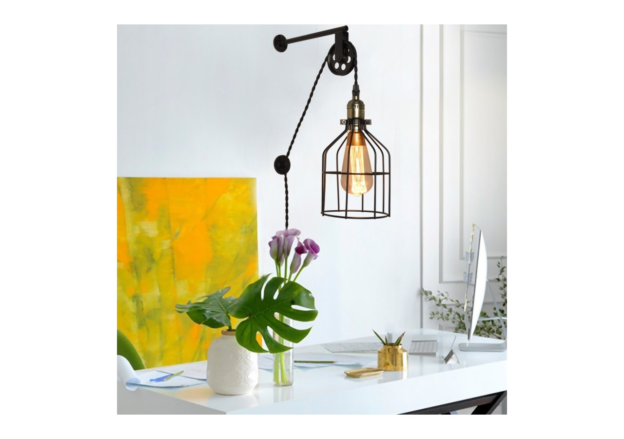 Suspension murale avec prise "Clockwell" E27 - LV425-N - Barcelona LED