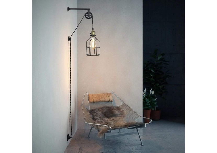 Suspension murale avec prise "Clockwell" E27 - LV425-N - Barcelona LED