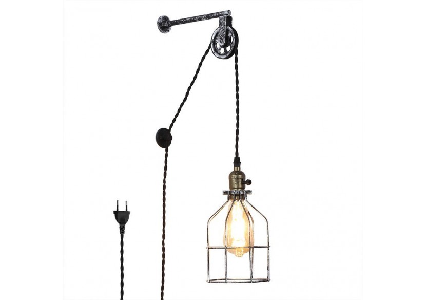 Suspension murale avec prise "Clockwell" E27 - LV425-G - Barcelona LED