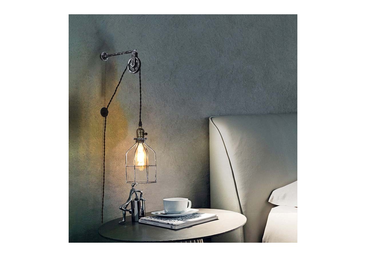 Suspension murale avec prise "Clockwell" E27 - LV425-G - Barcelona LED