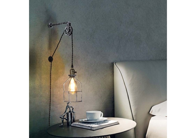 Suspension murale avec prise "Clockwell" E27 - LV425-G - Barcelona LED