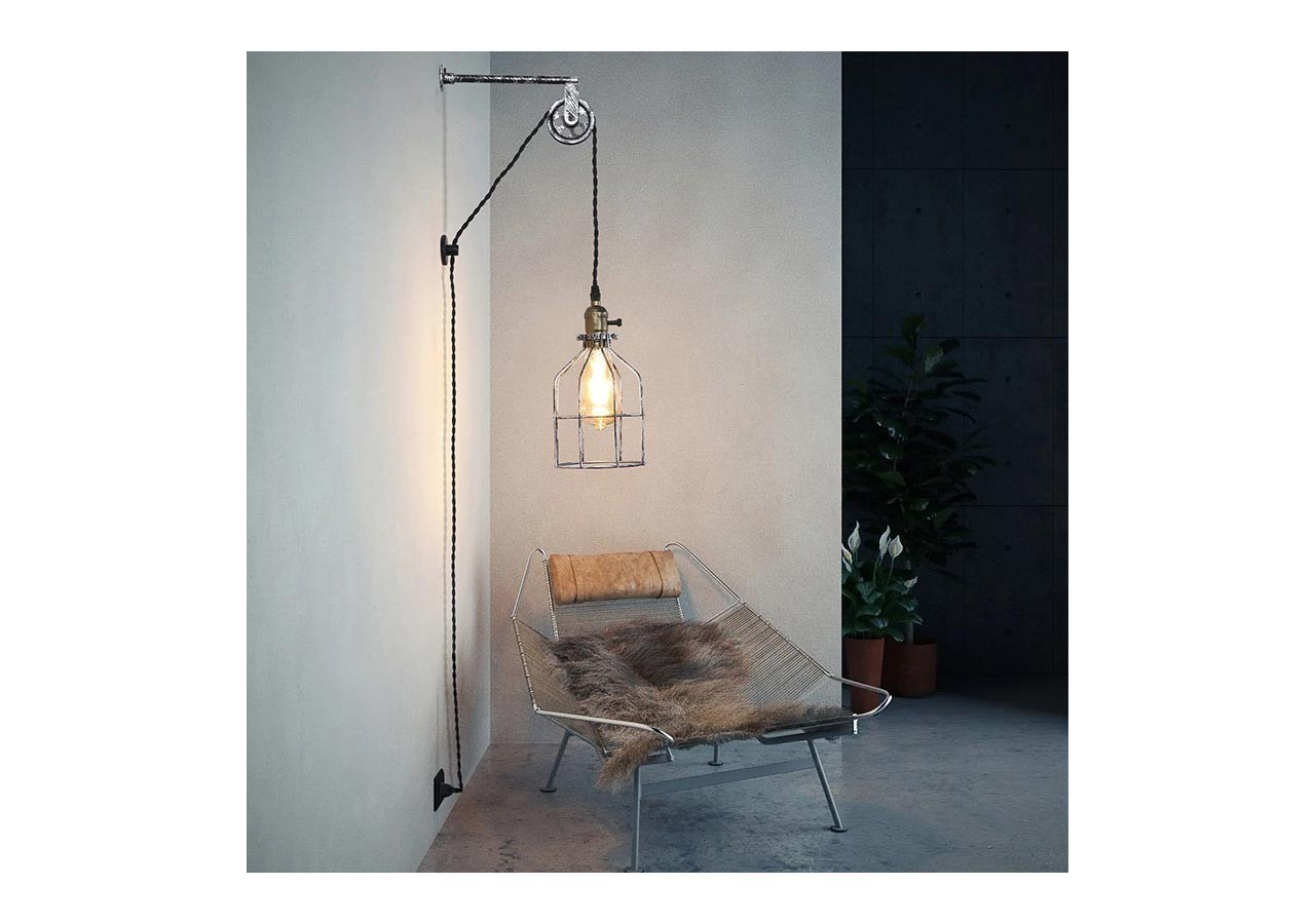 Suspension murale avec prise "Clockwell" E27 - LV425-G - Barcelona LED