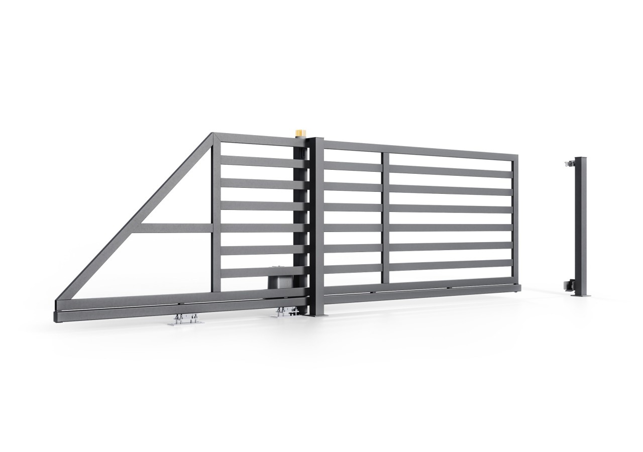 Portail en acier coulissant industriel Torbido
