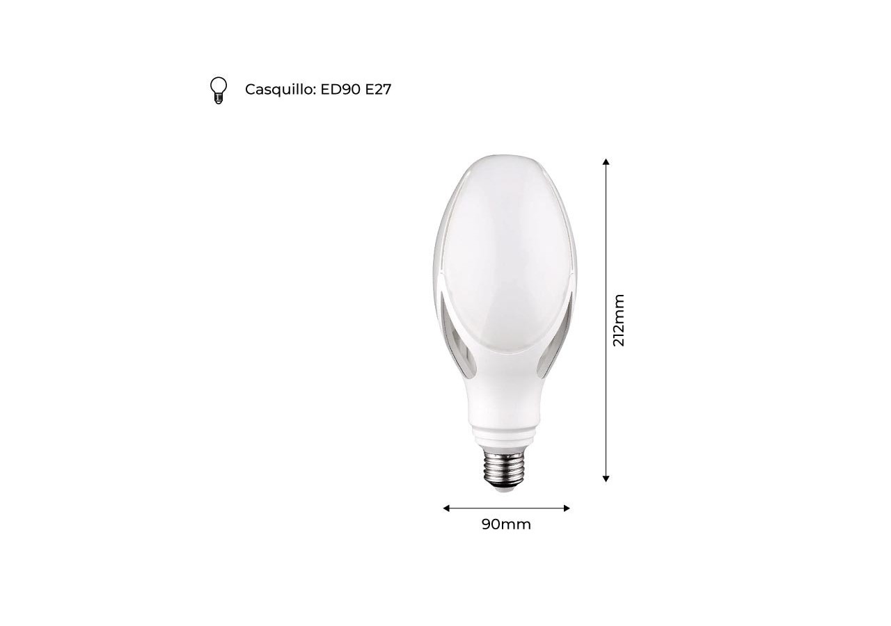 Ampoule industrielle ED90 LED E27 40W - B7027-BF1 - Barcelona LED