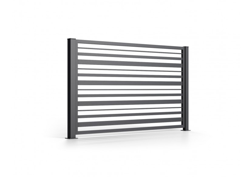 Portail en acier à double battant industriel Como