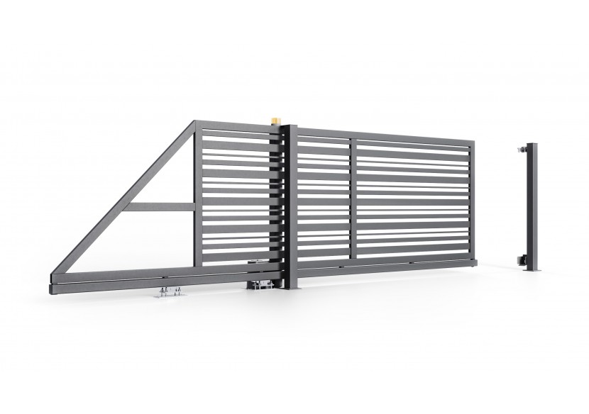 Portail en acier coulissant industriel Como