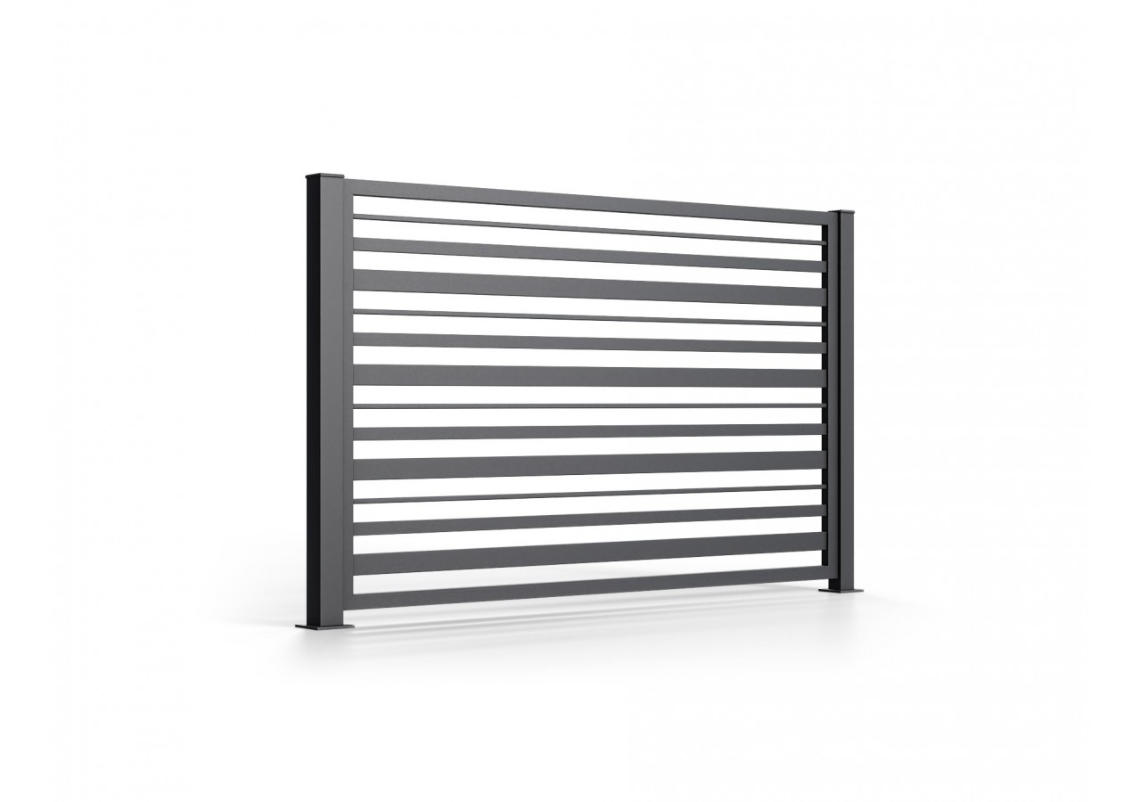 Portail en acier coulissant industriel Como