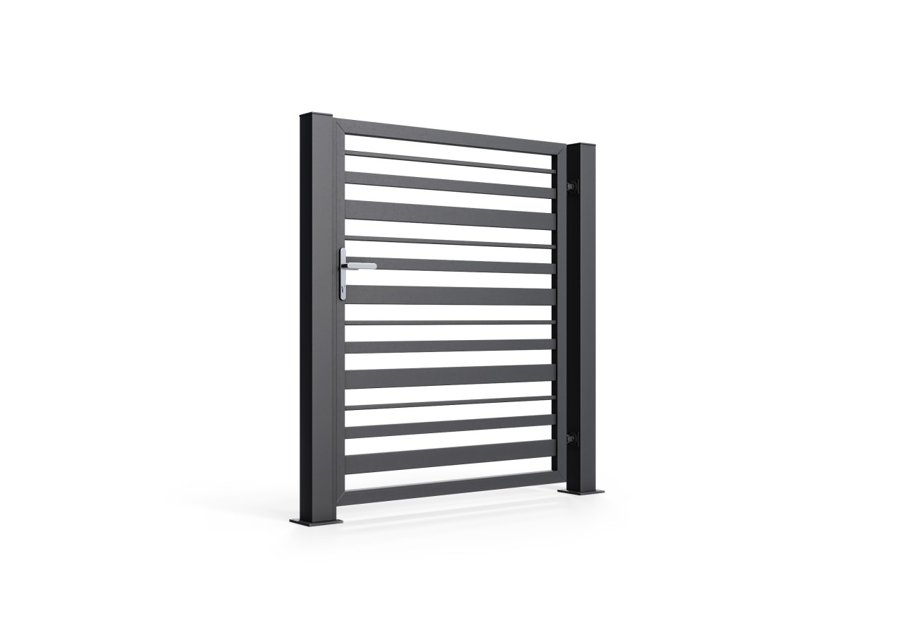 Portail en acier coulissant industriel Como